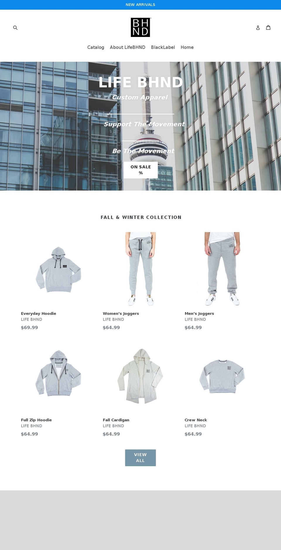 lifebhnd.com — Shopify storefront screenshot