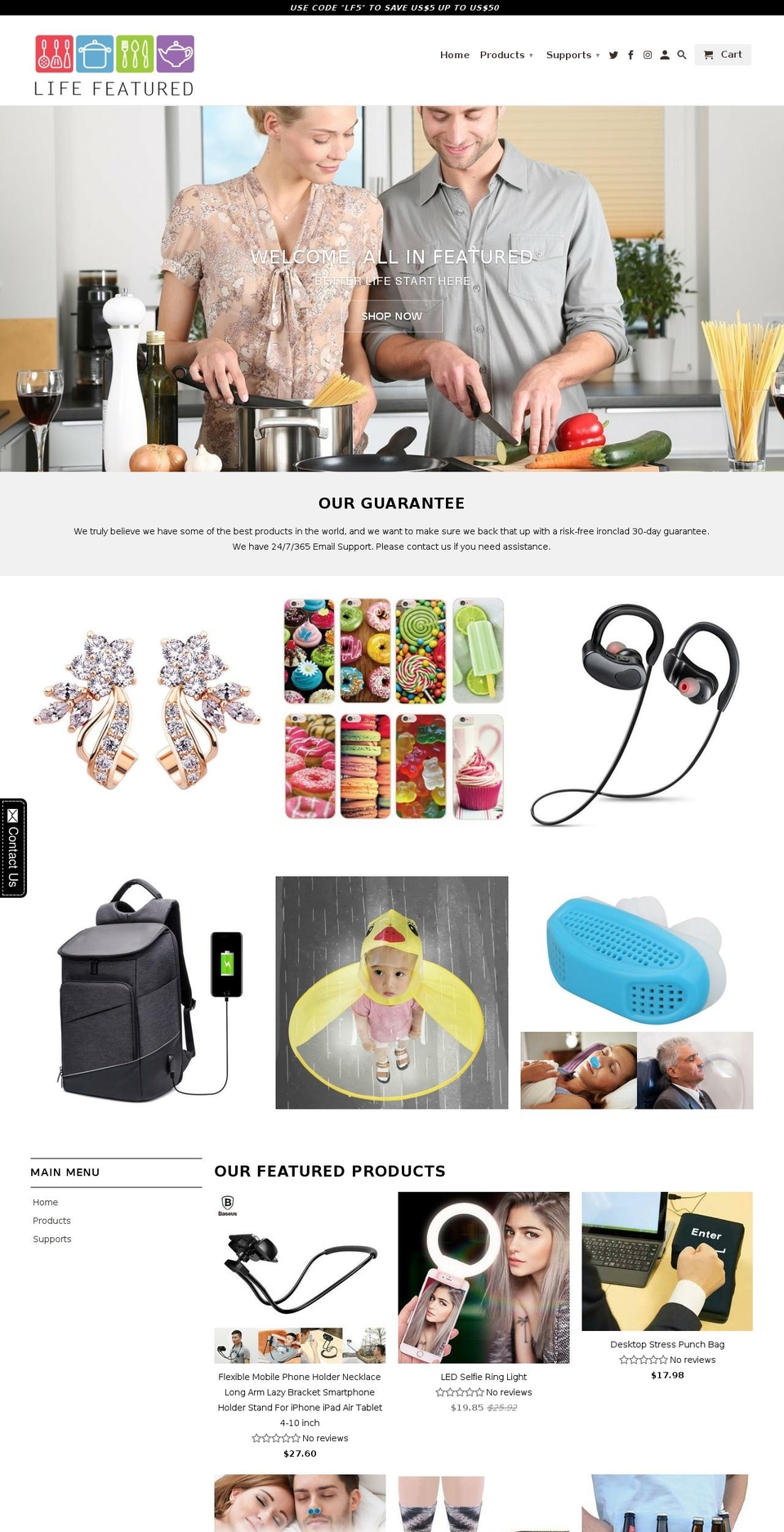 lifefeatured.com — Shopify storefront screenshot