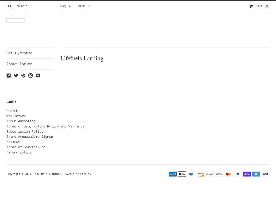 lifefuels.com shopify website screenshot