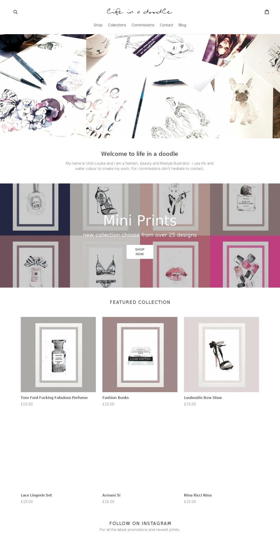 lifeinadoodle.com — Shopify storefront screenshot