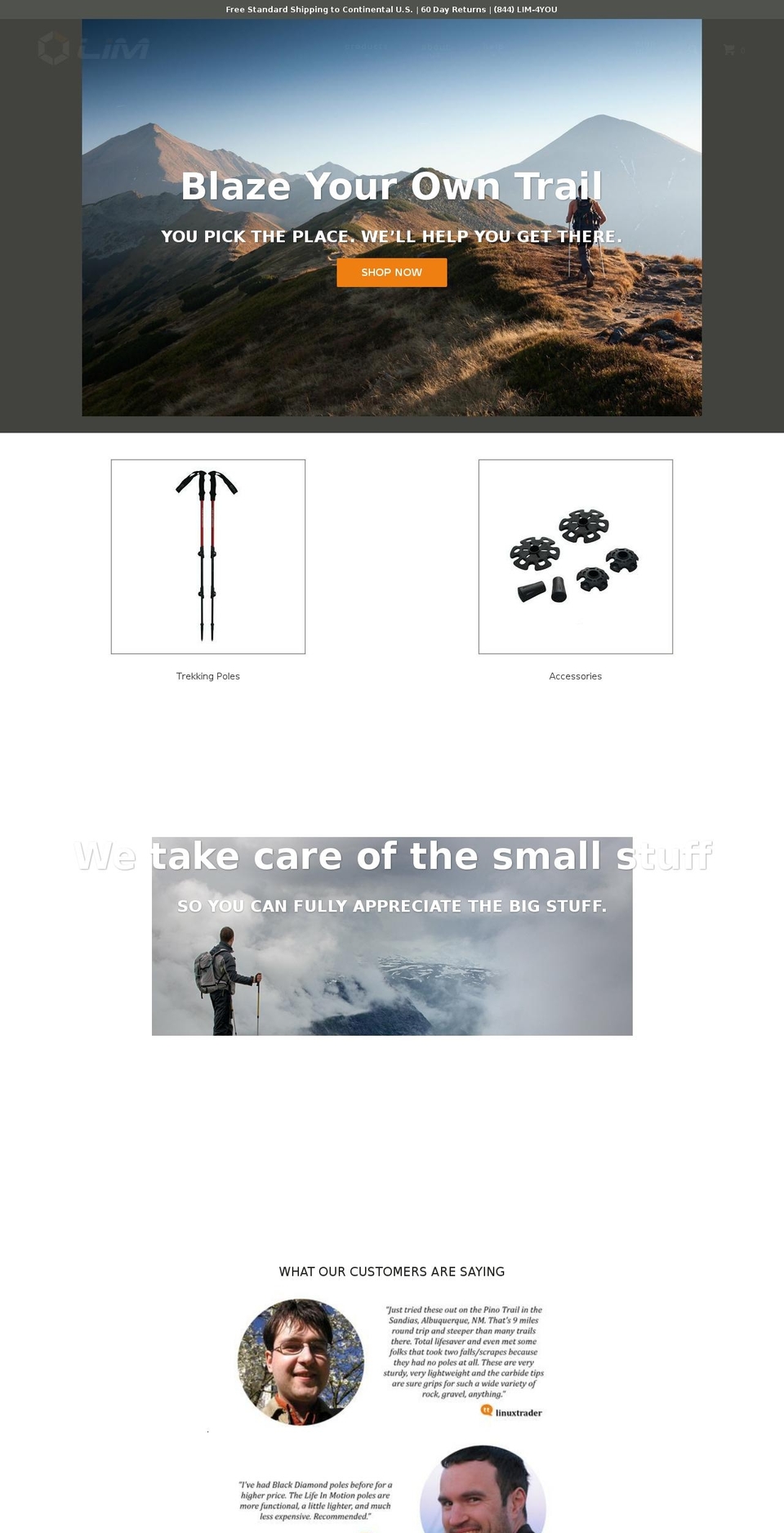 lifeinmotionproducts.com — Shopify storefront screenshot