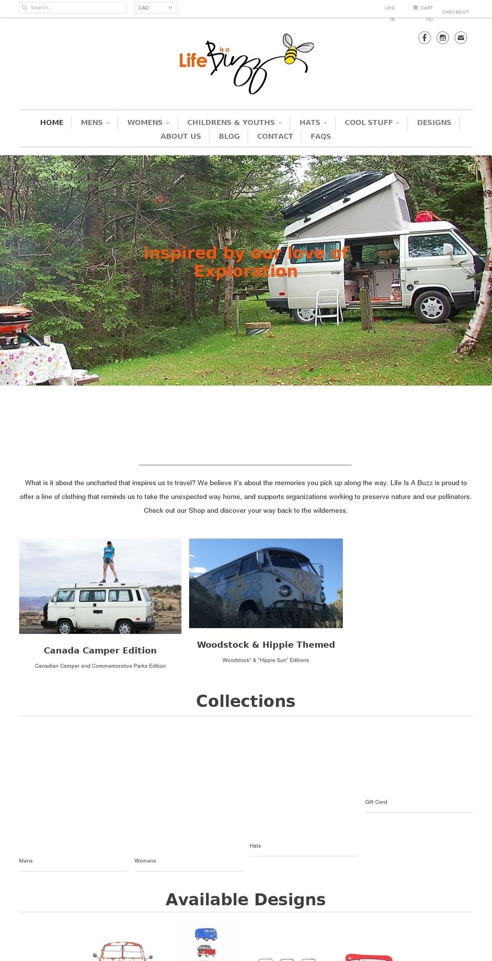 lifeisabuzz.com — Shopify storefront screenshot