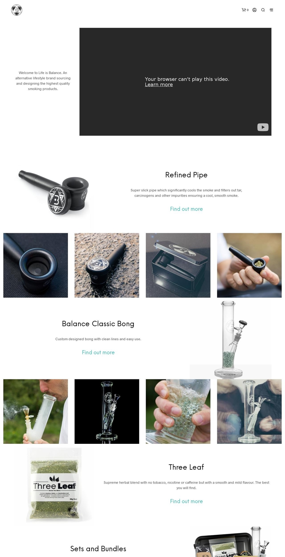 lifeisbalance.uk shopify website screenshot