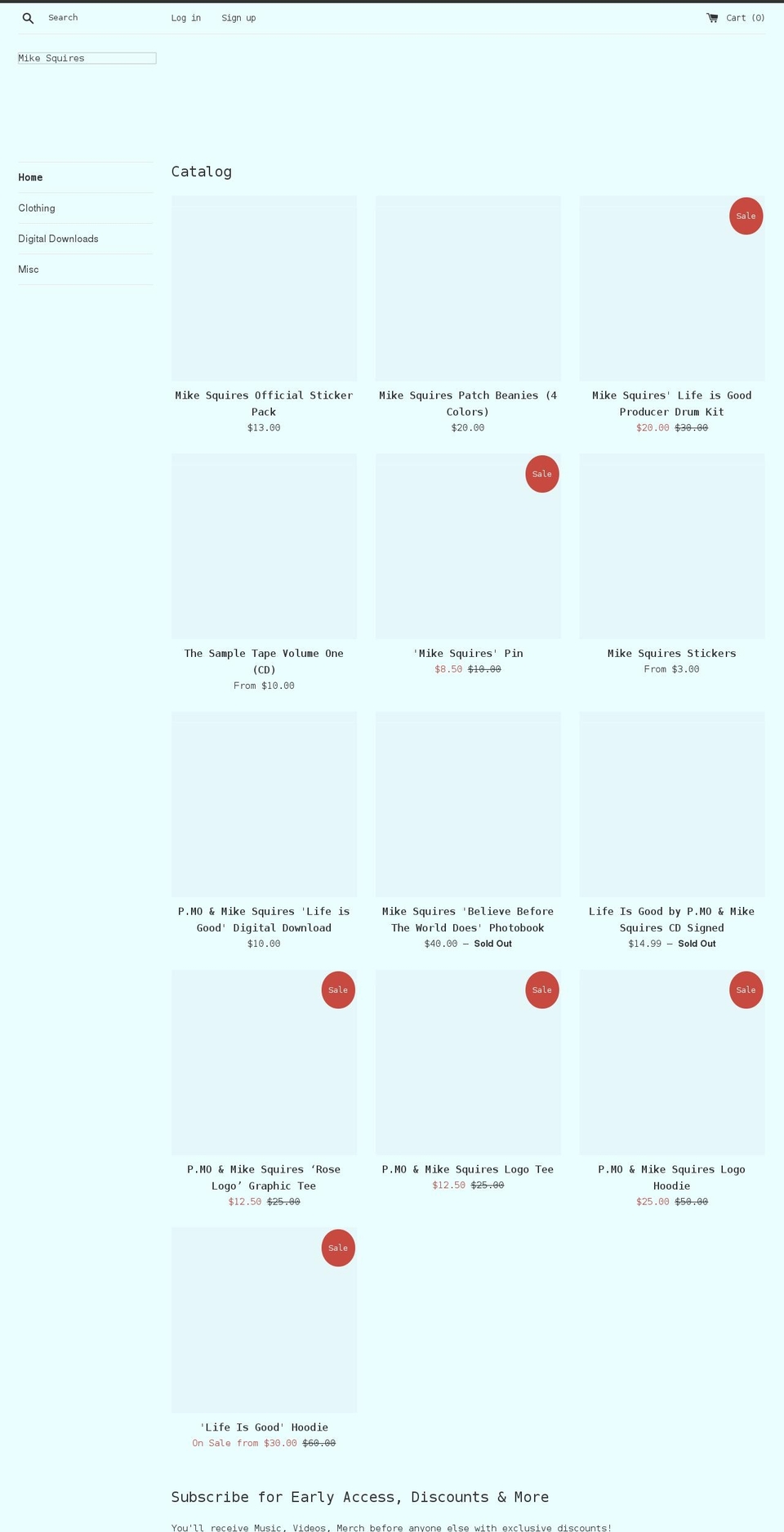 lifeismerch.com shopify website screenshot