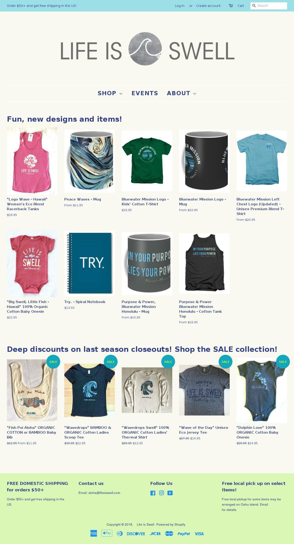 lifeisswell.com shopify website screenshot