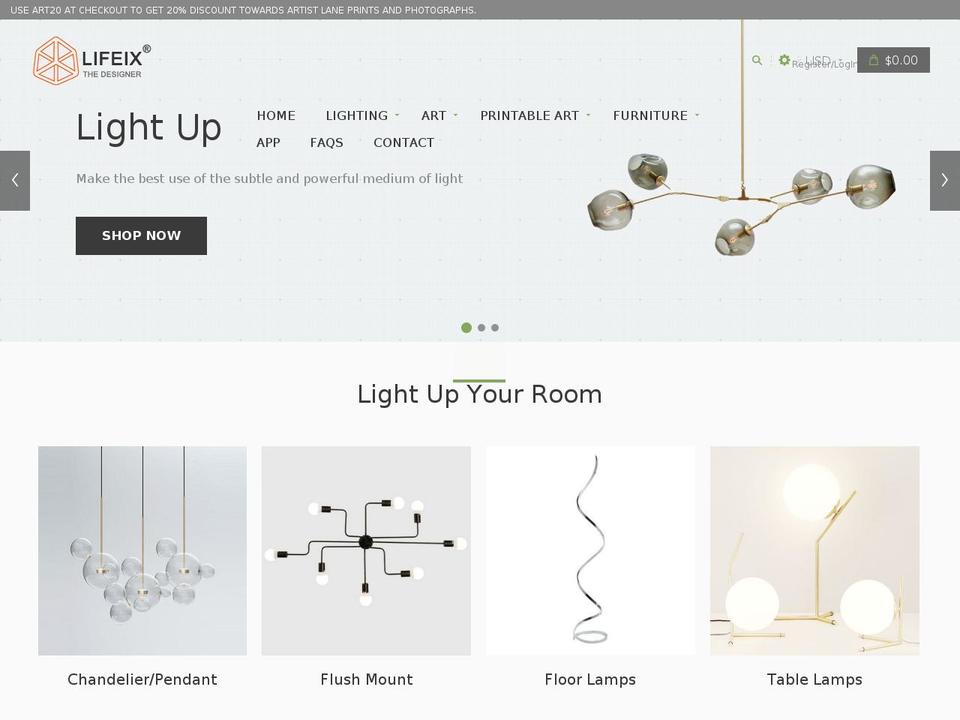 Lifeix Shopify theme site example lifeix.myshopify.com