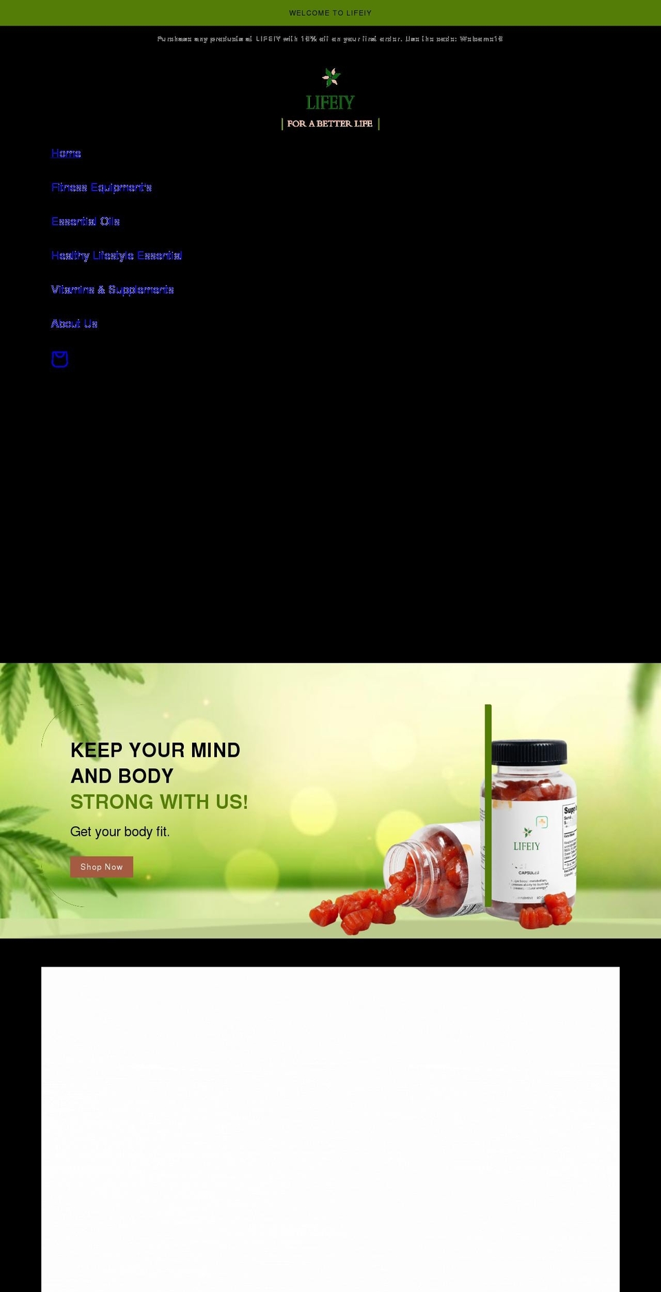 Wow Shopify theme site example lifeiy.com