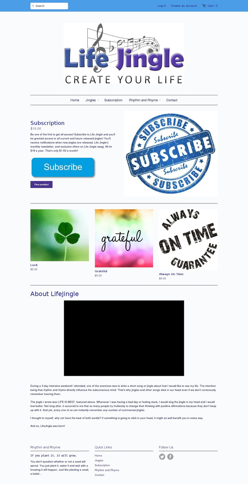 lifejingle.com — Shopify storefront screenshot