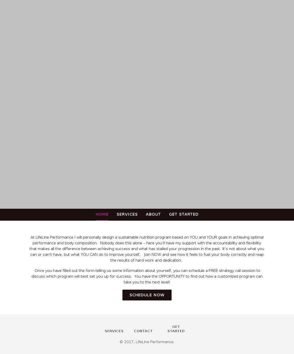 lifelineperformance.com shopify website screenshot