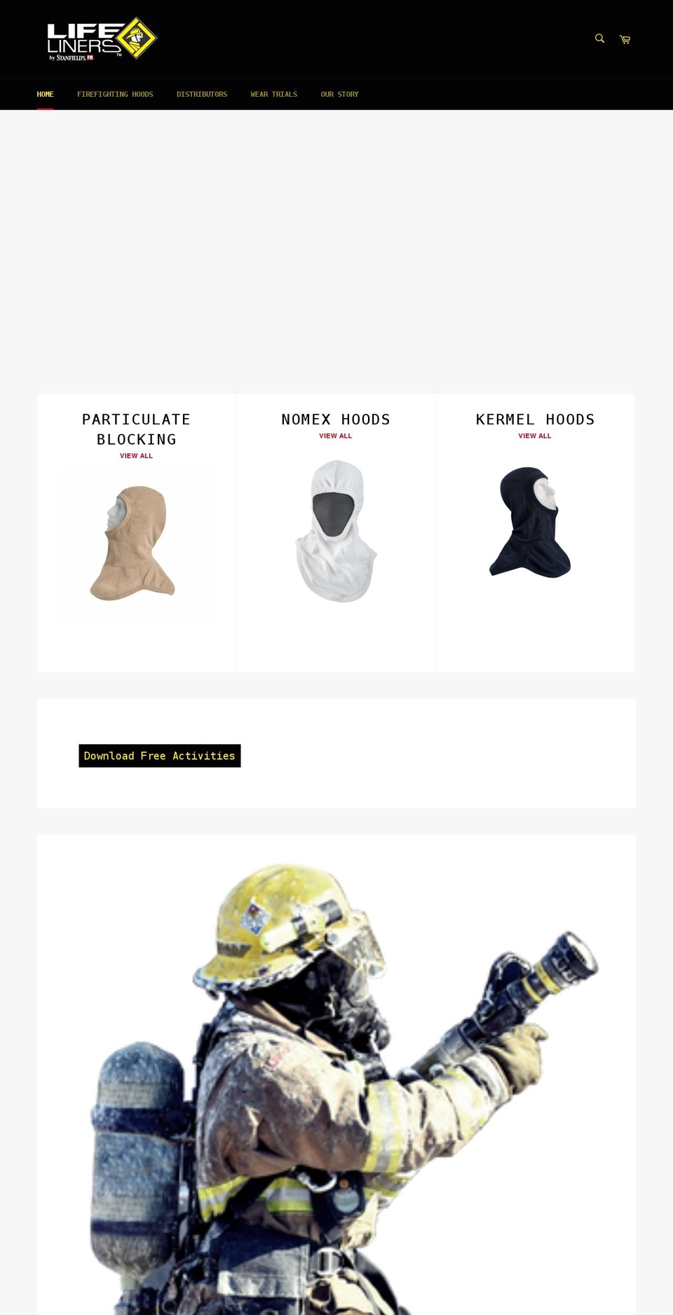 lifeliners.com shopify website screenshot