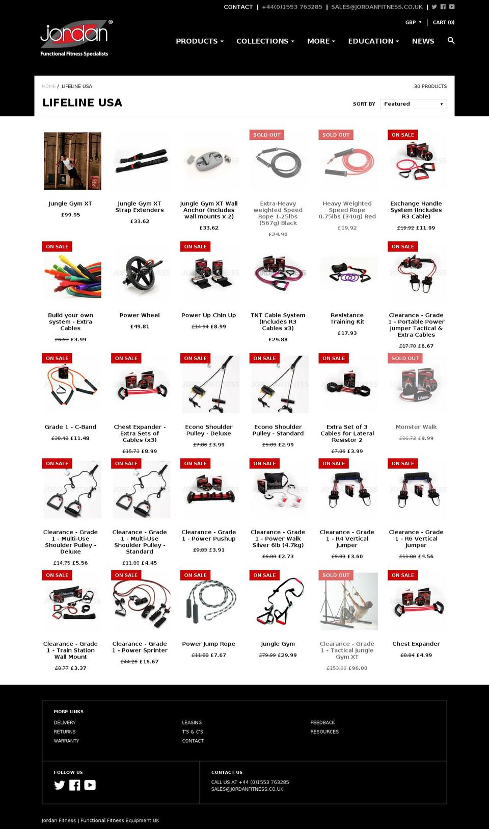 lifelineusa-europe.com shopify website screenshot
