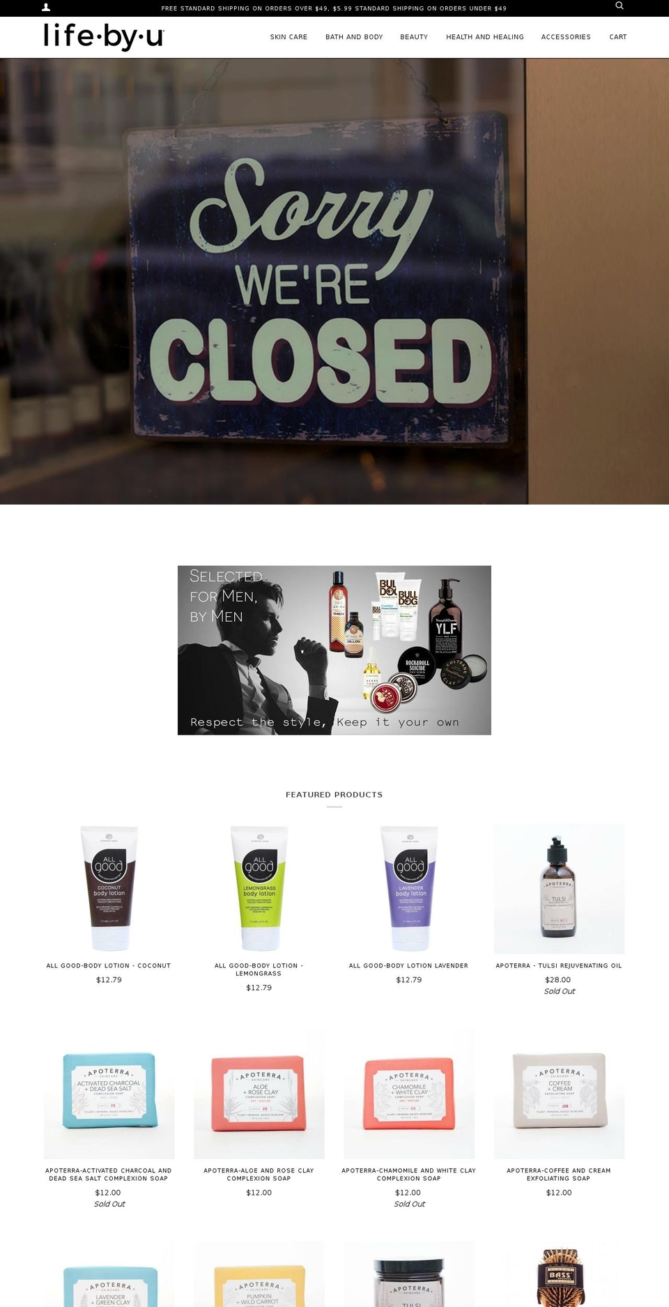 lifelongnaturals.com shopify website screenshot