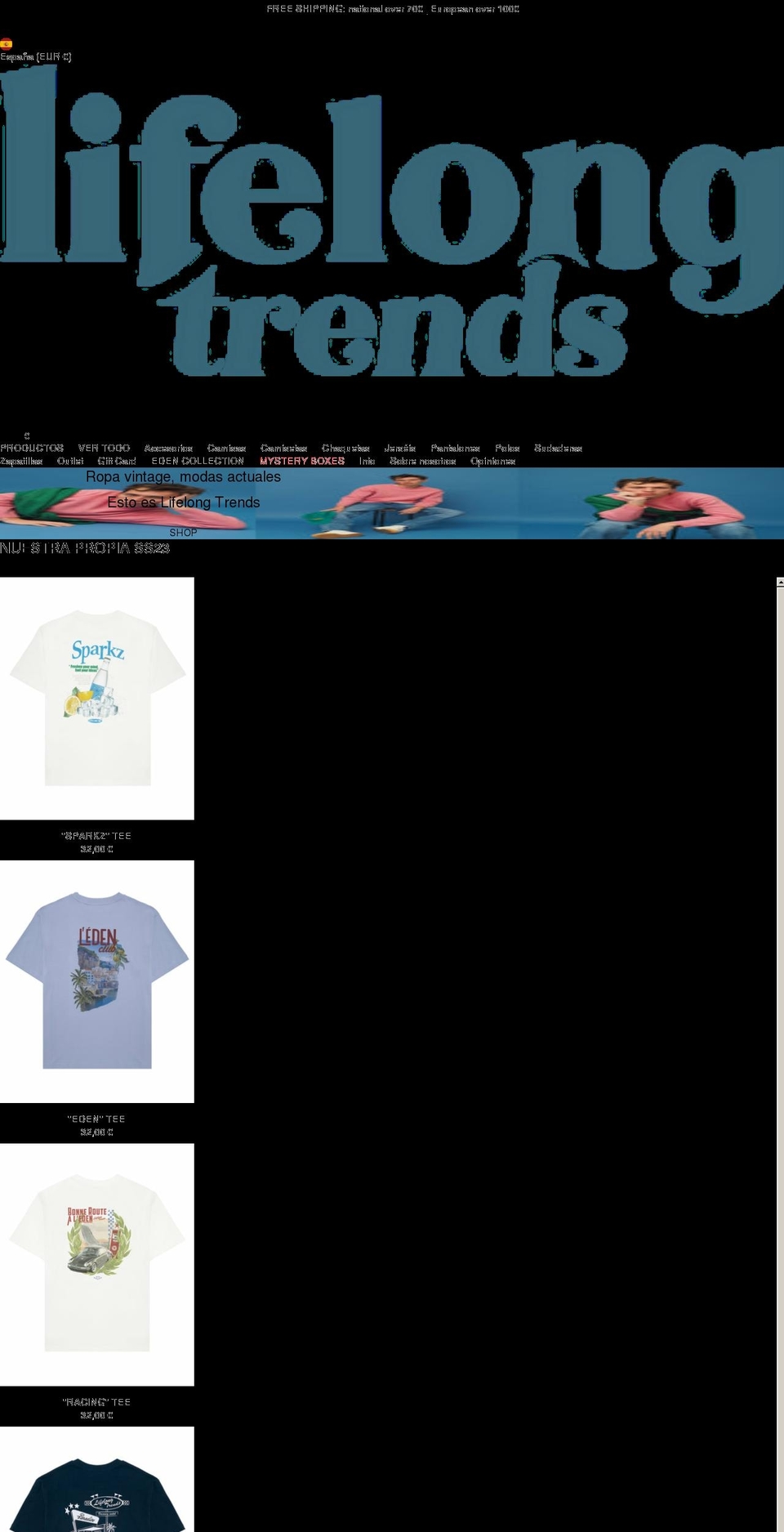 lifelongtrends.com shopify website screenshot