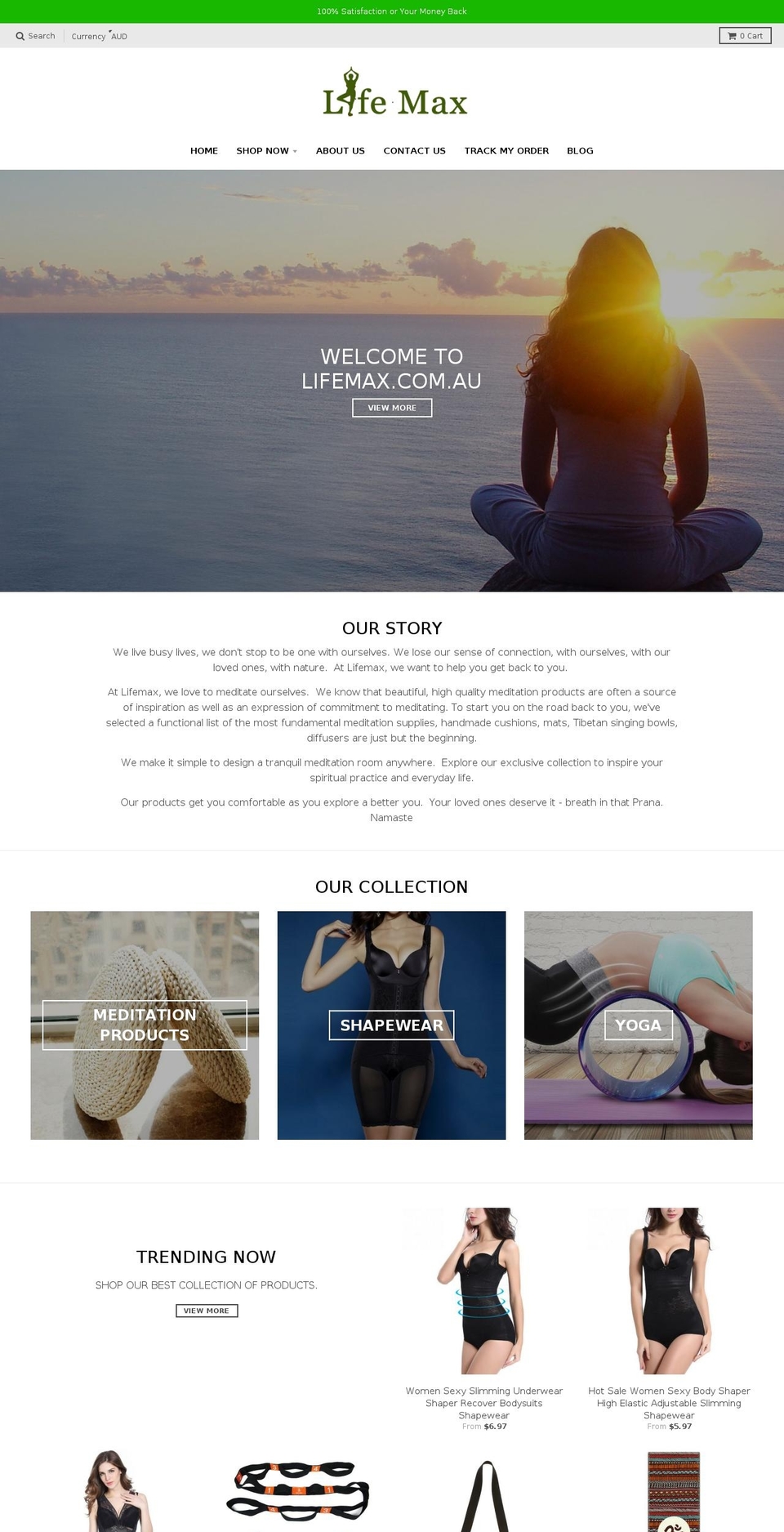 lifemax.com.au shopify website screenshot