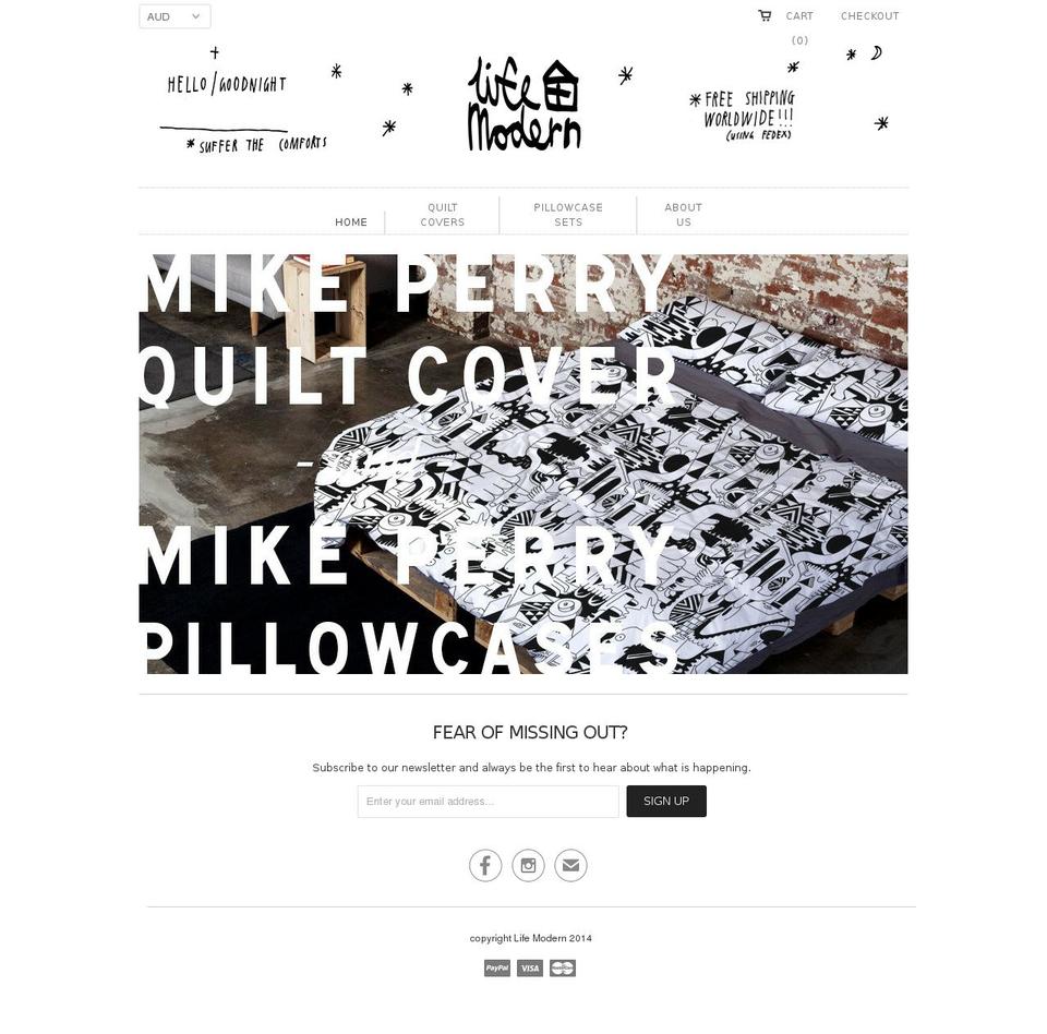 lifemodern.net shopify website screenshot
