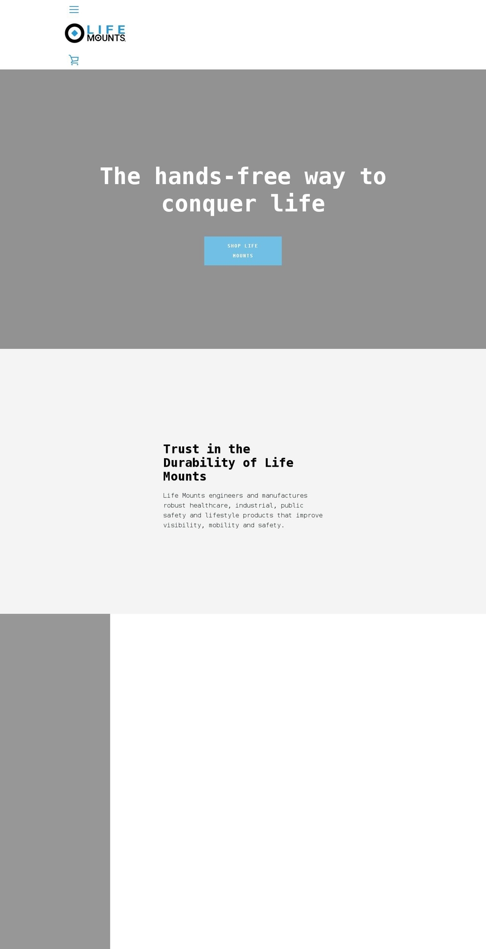 lifemounts.com shopify website screenshot
