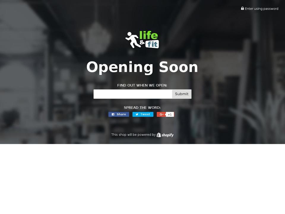 lifenfit.com shopify website screenshot