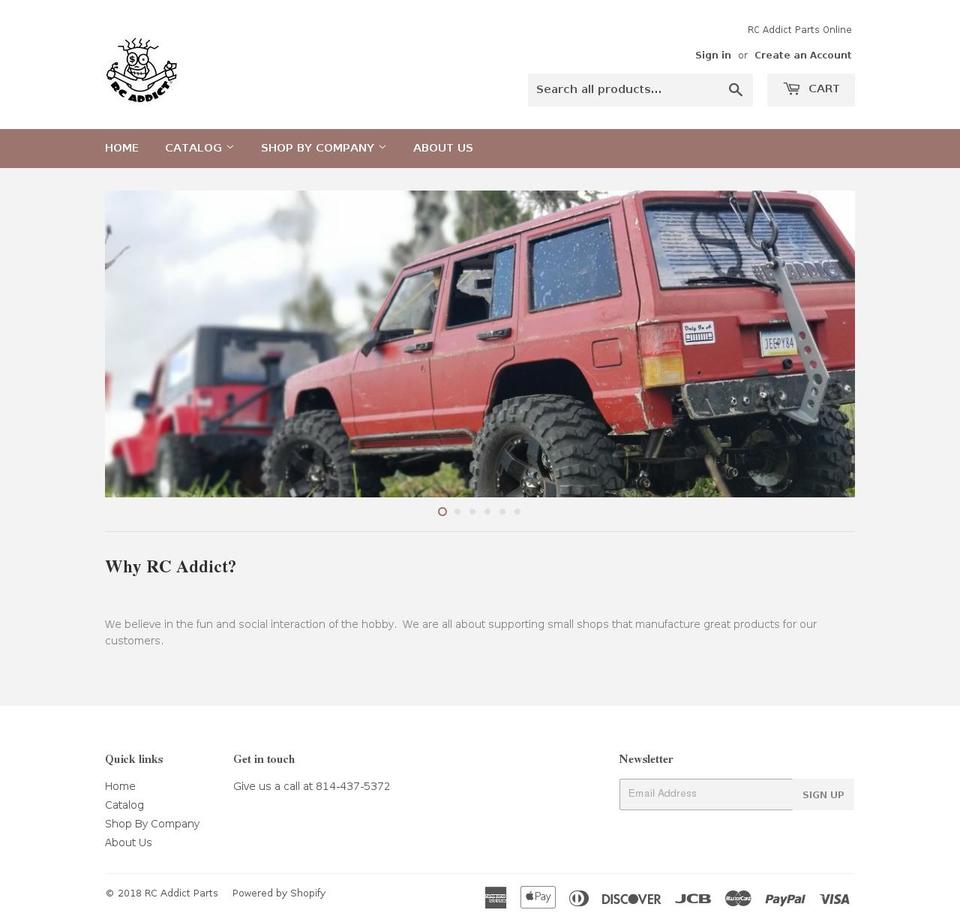 lifeofanrcaddict.com — Shopify storefront screenshot