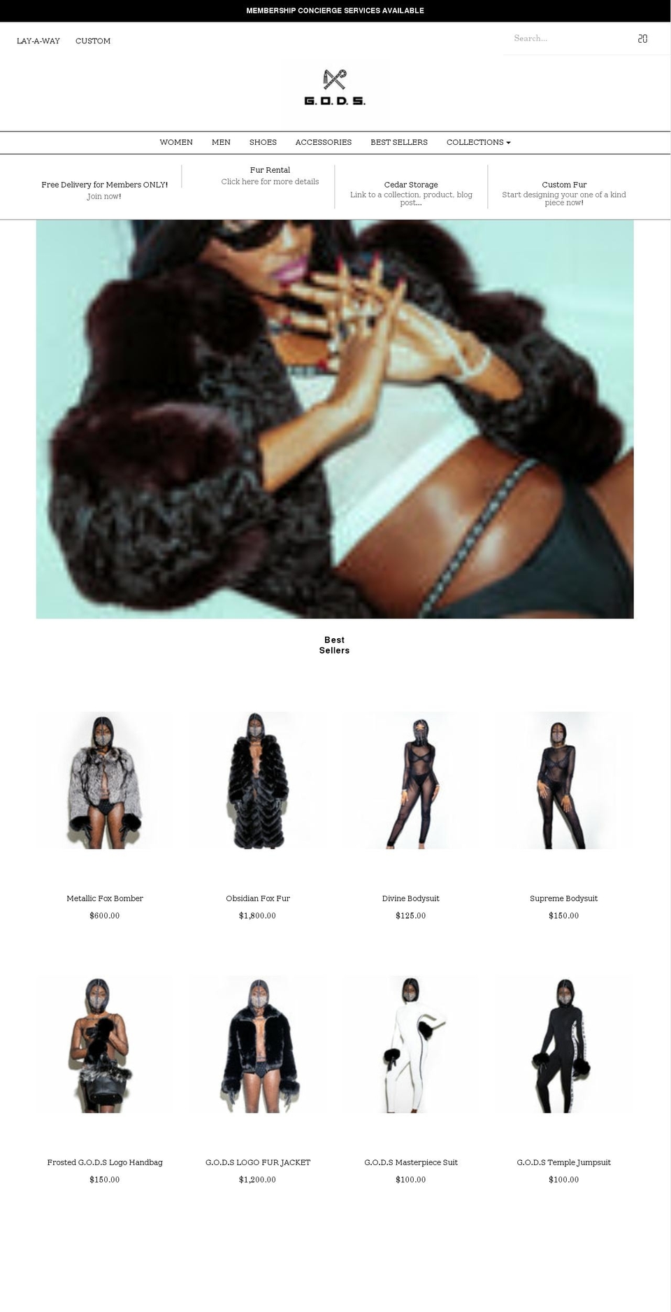 lifeofgods.net shopify website screenshot
