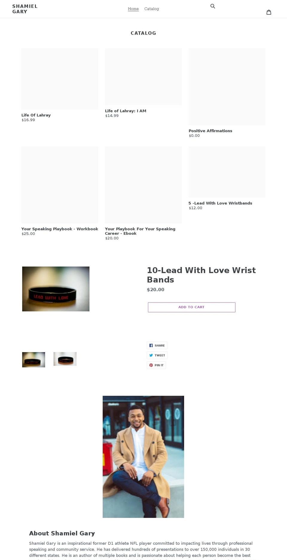 lifeoflahray.com shopify website screenshot