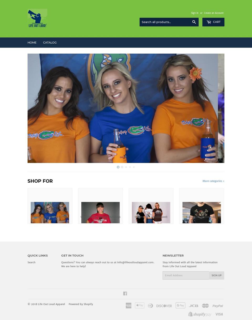 lifeonat.com — Shopify storefront screenshot