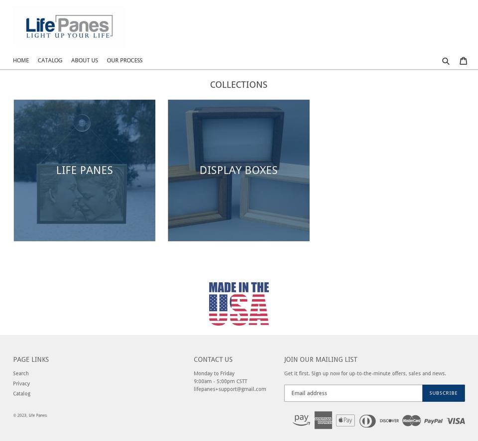 DSL Theme Shopify theme site example lifepanes.com