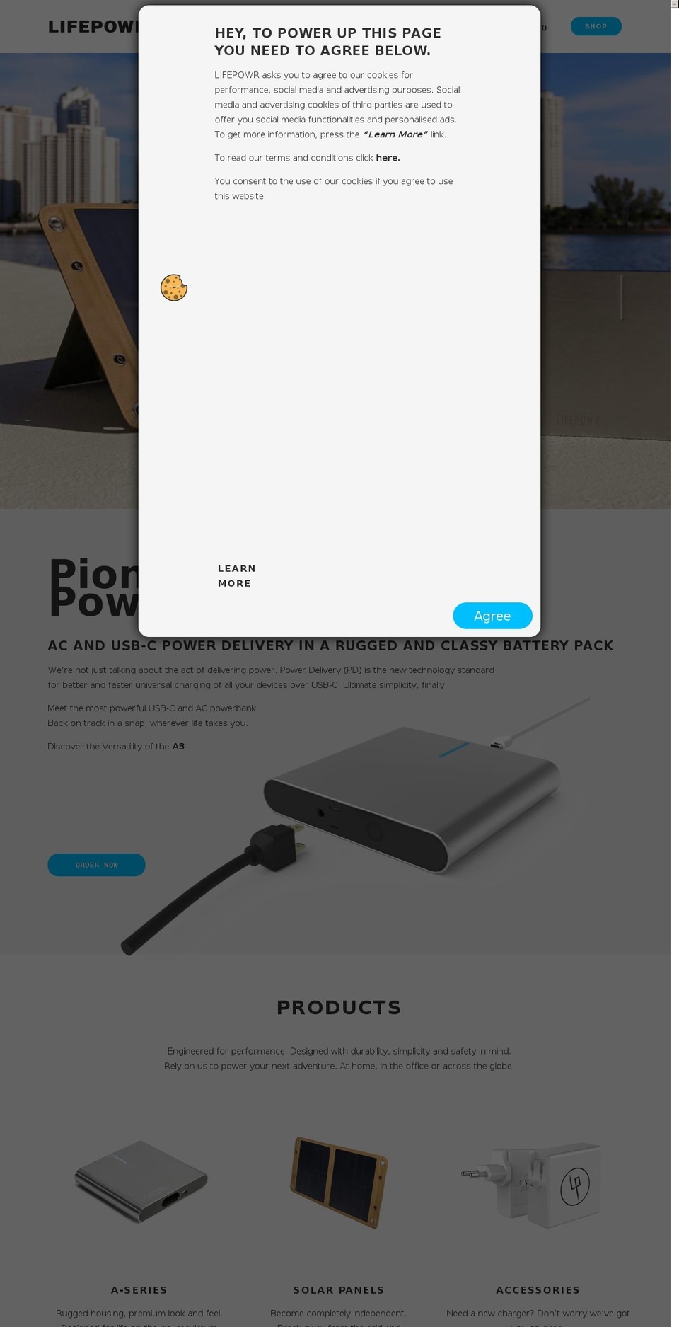 lifepowr.co shopify website screenshot