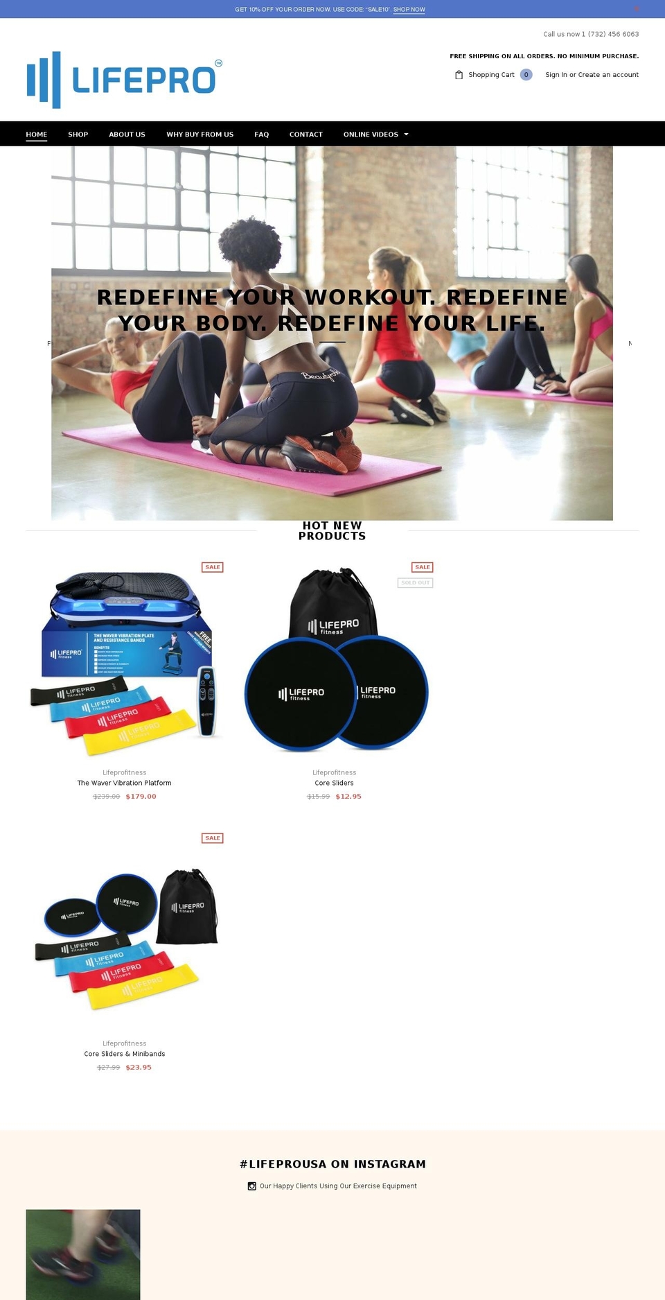 lifeprofitness.com shopify website screenshot