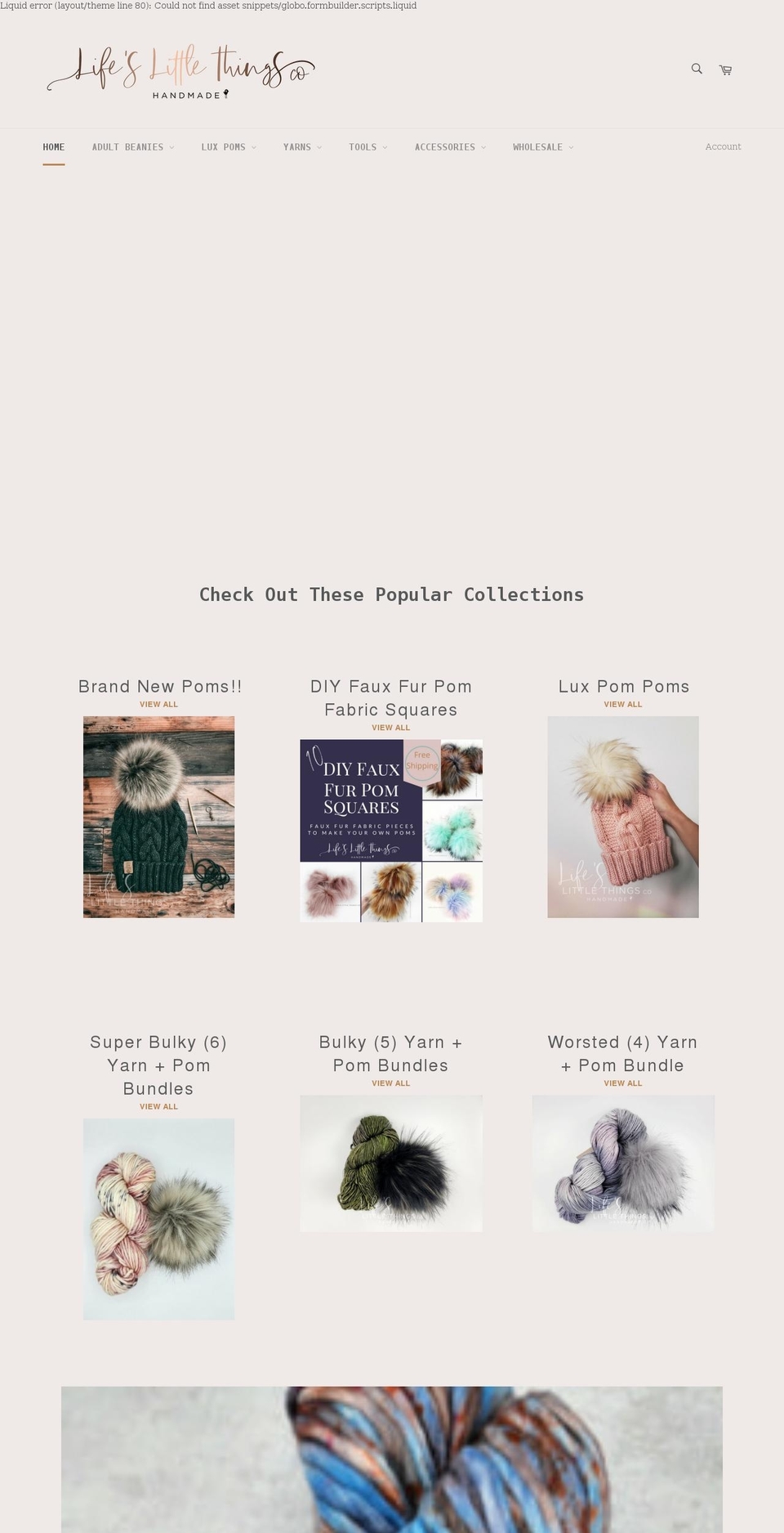 lifeslittlethingsco.com shopify website screenshot