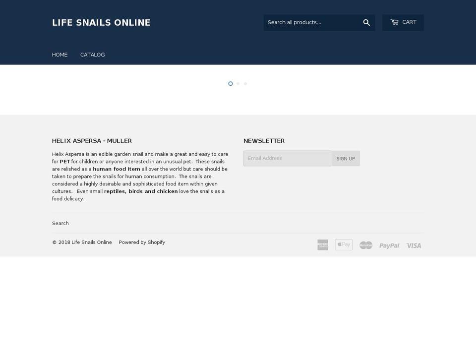 lifesnailsonline.com — Shopify storefront screenshot