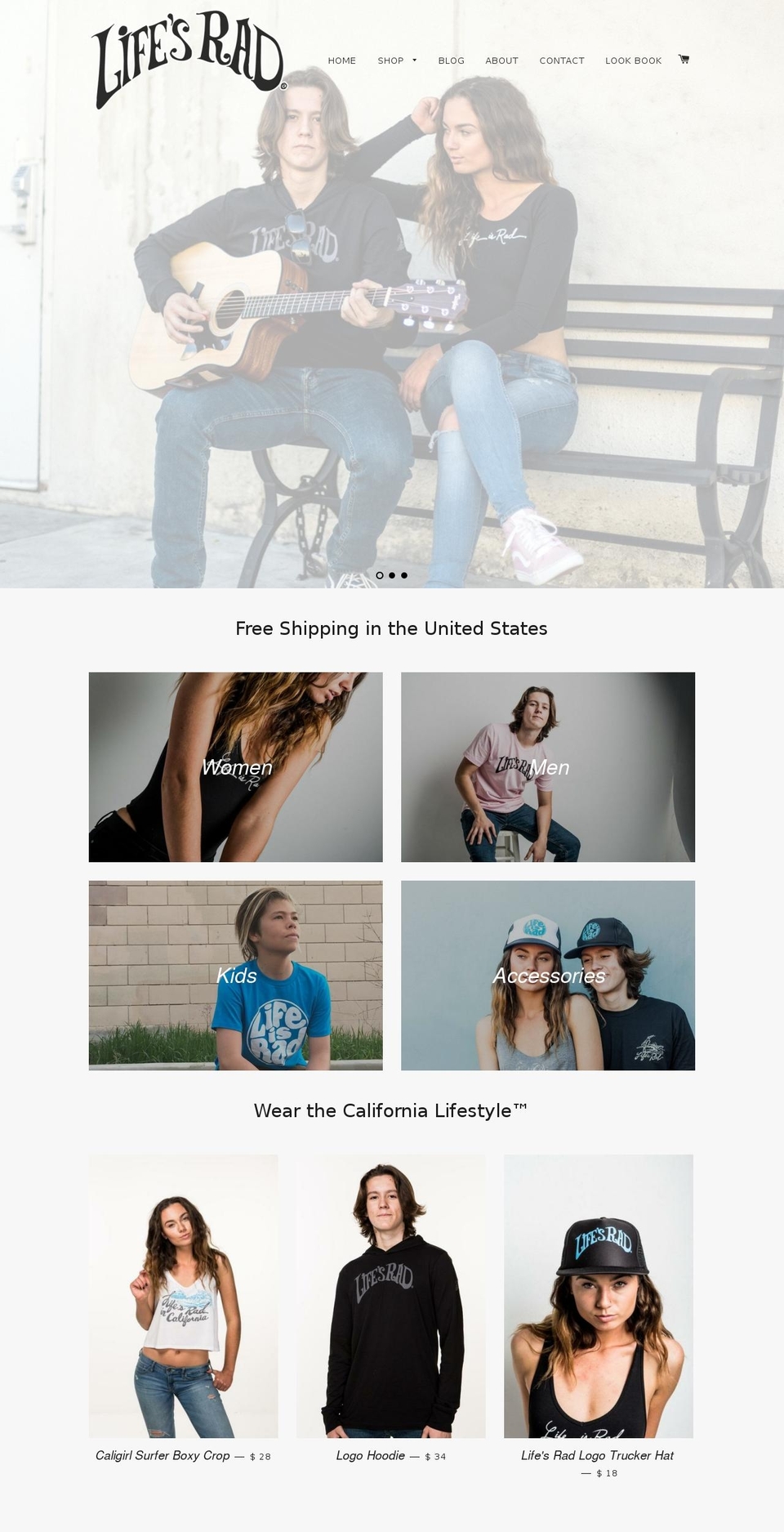 lifesradclothing.com shopify website screenshot