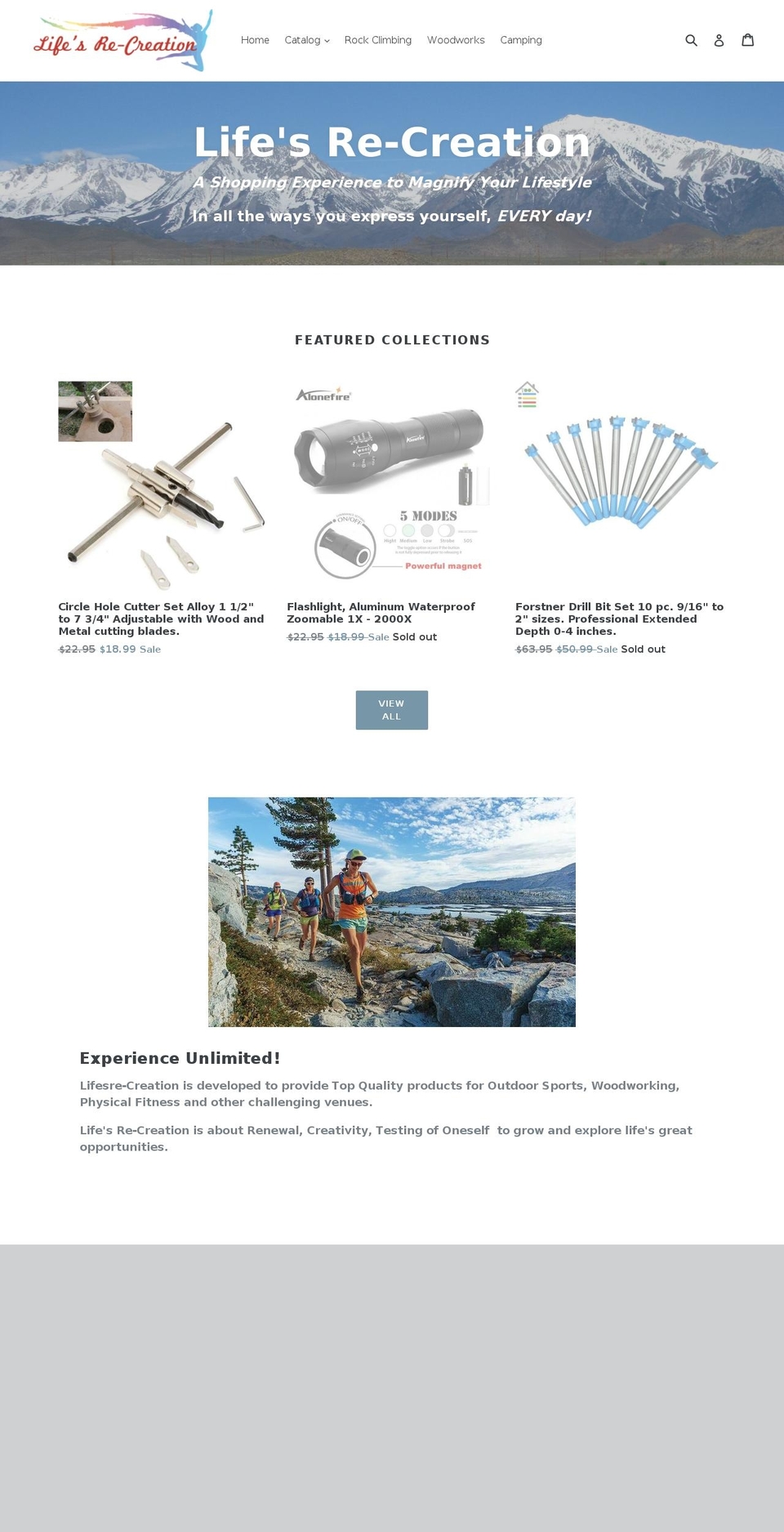 lifesre-creation.com — Shopify storefront screenshot