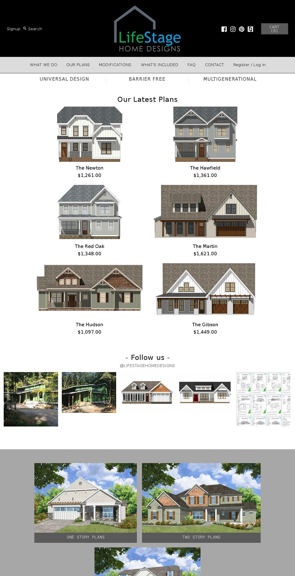 lifestagehomedesigns.com — Shopify storefront screenshot