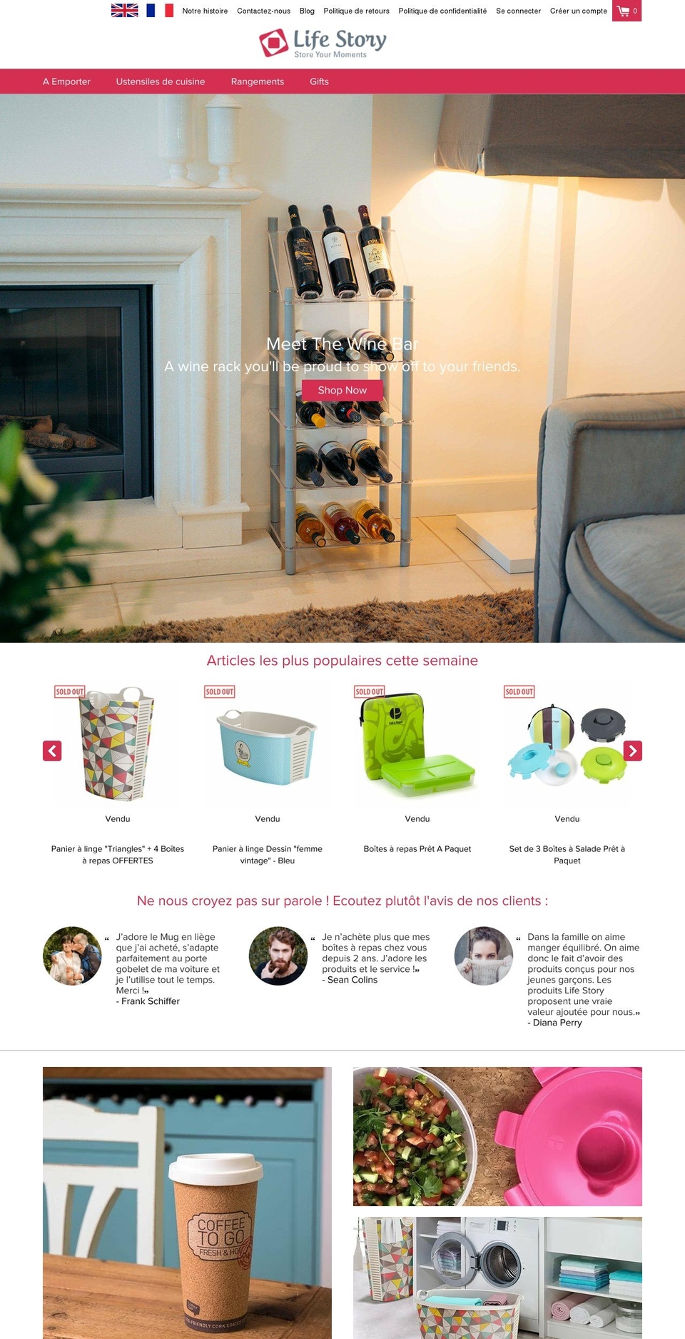 lifestory-global.fr shopify website screenshot