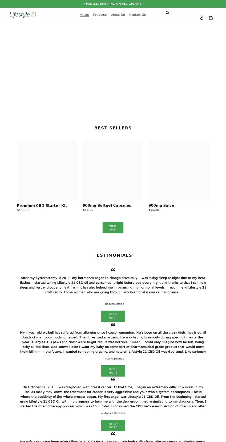 lifestyle21usa.com shopify website screenshot