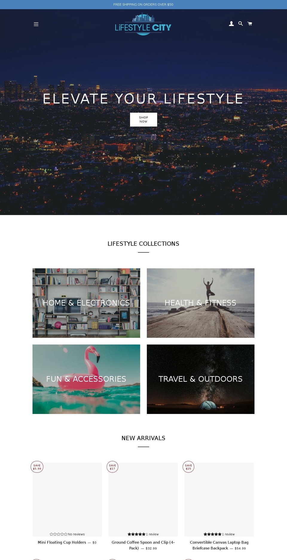 lifestylecity.com — Shopify storefront screenshot