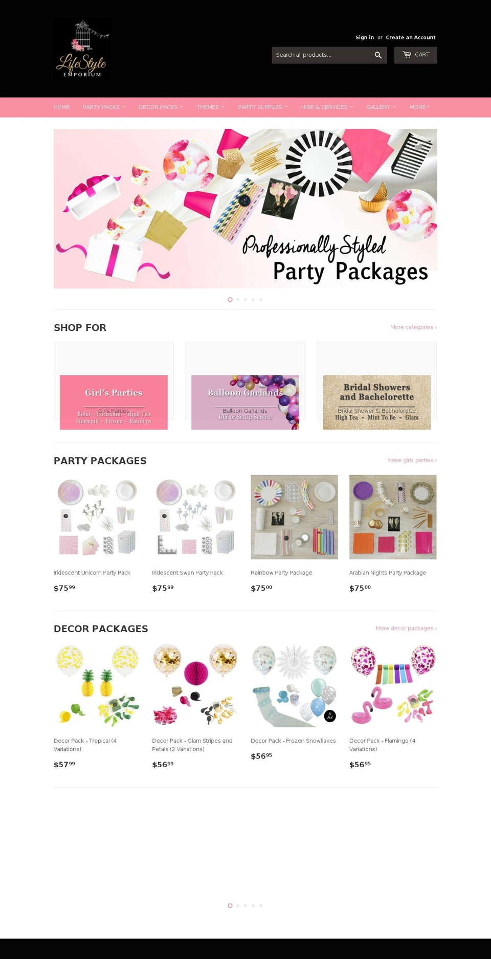 lifestyleemporium.com.au shopify website screenshot