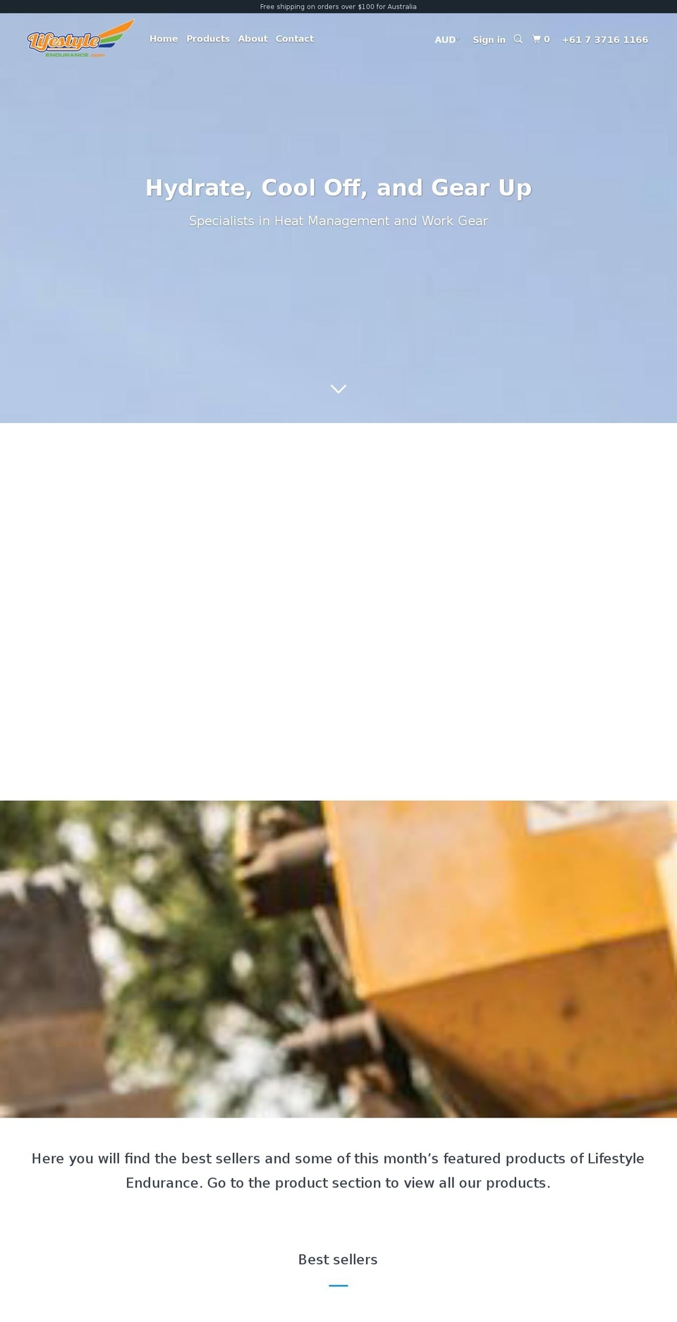 lifestyleendurance.com shopify website screenshot
