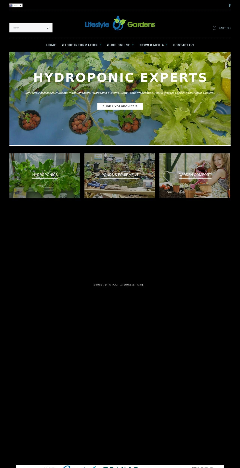 lifestylegardens.com.au shopify website screenshot