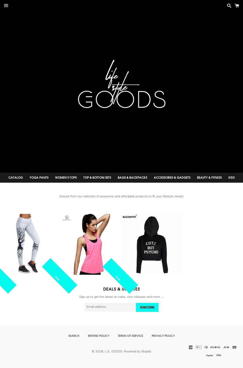 lifestylegoods.net shopify website screenshot