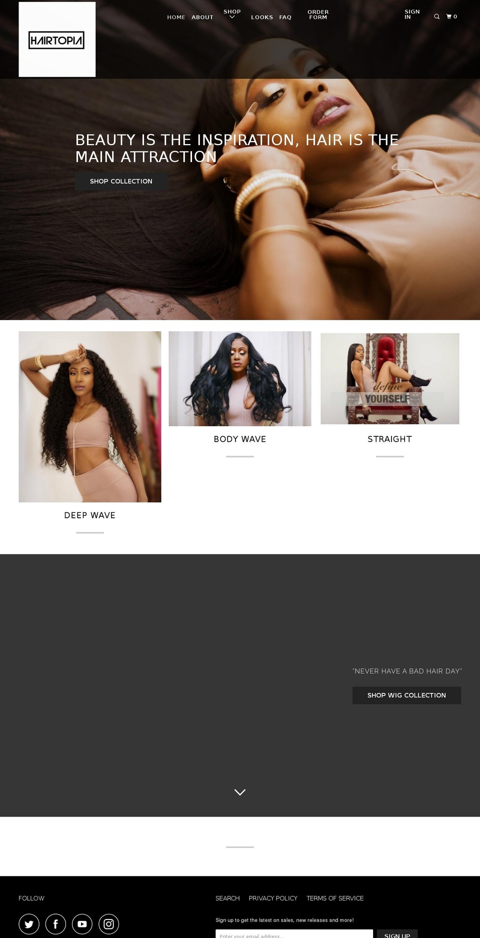 lifestyleluxehair.com — Shopify storefront screenshot