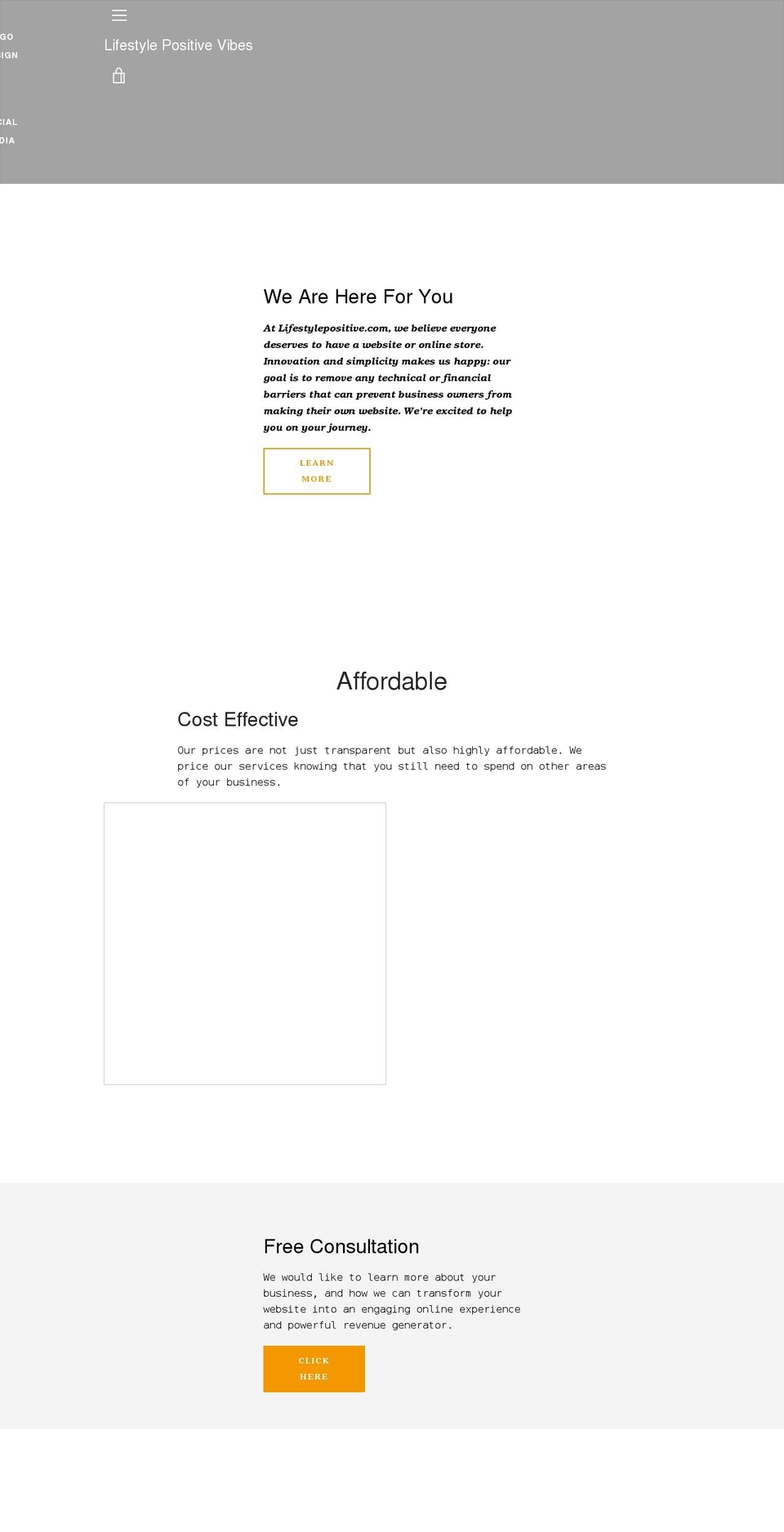 lifestylepositive.com shopify website screenshot