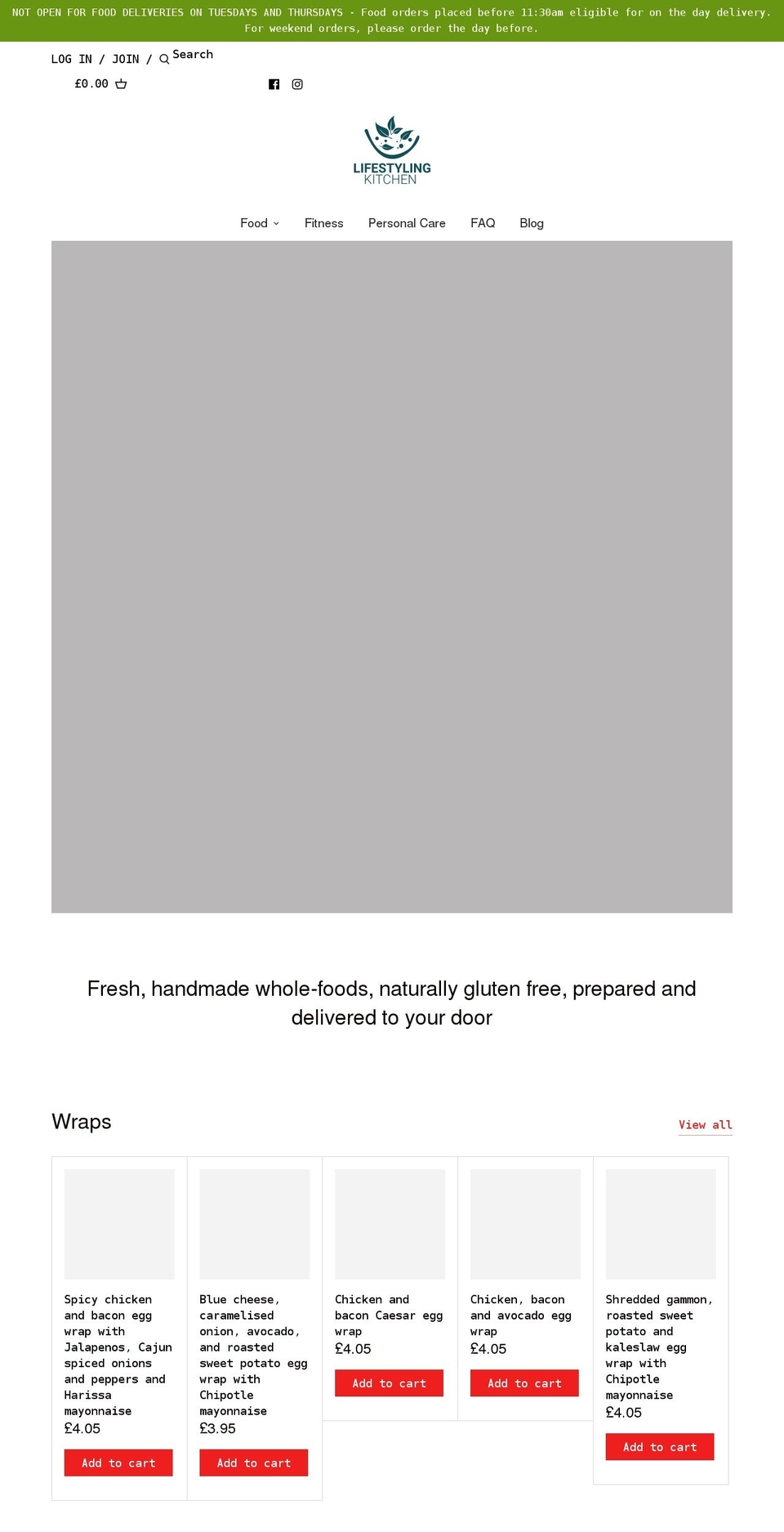 lifestylingkitchen.com shopify website screenshot