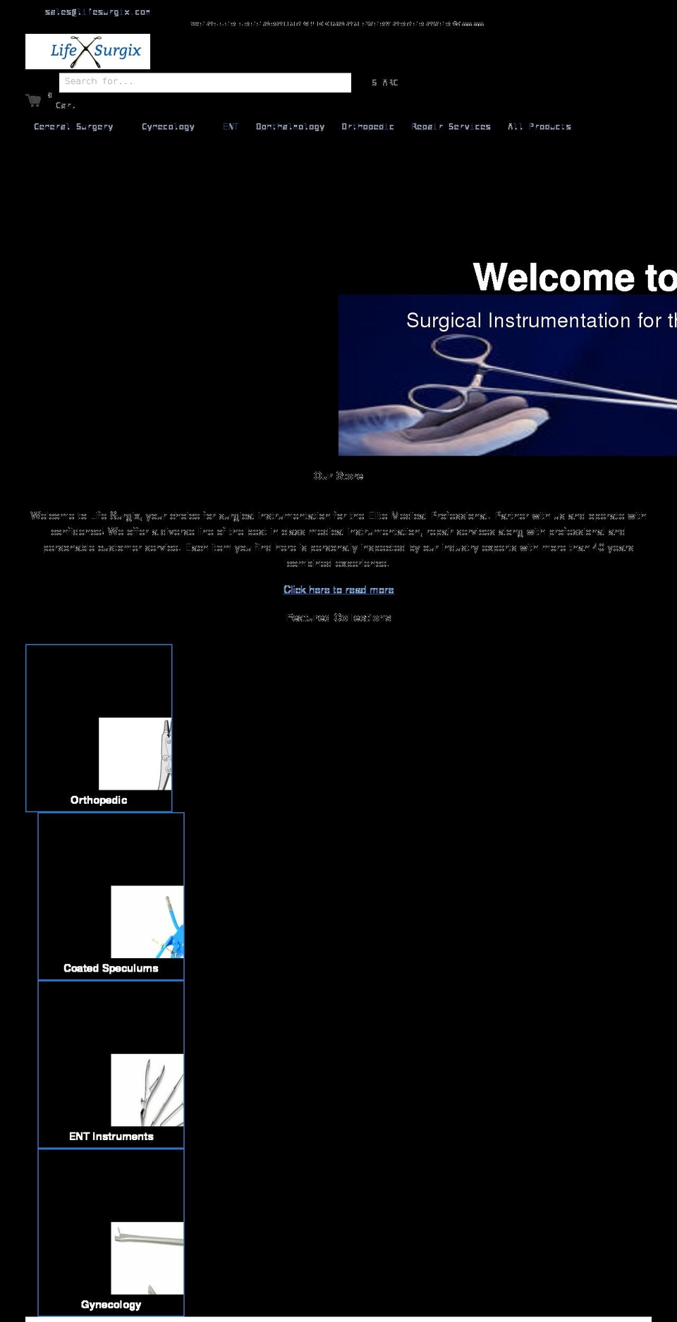 lifesurgix.com shopify website screenshot