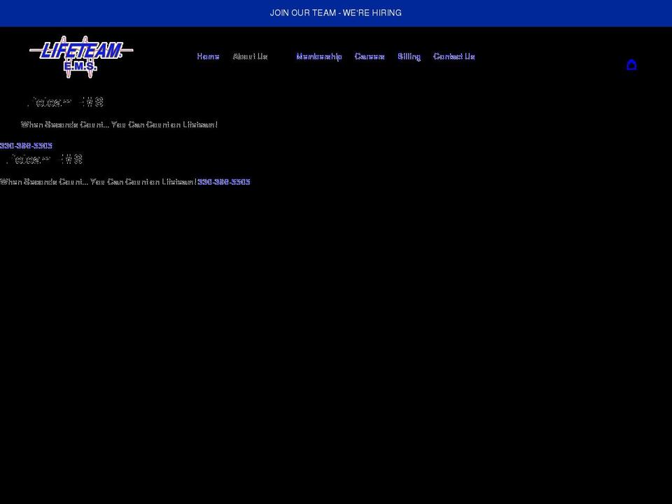 lifeteamems.com shopify website screenshot