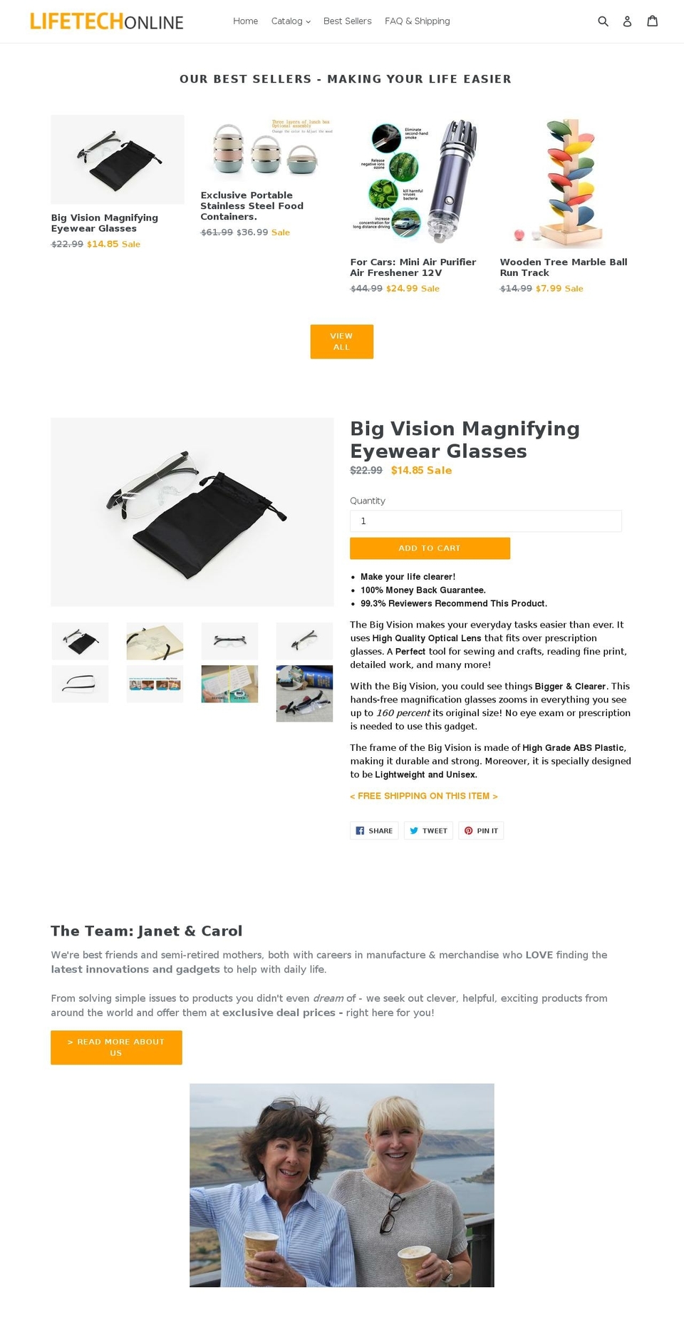 lifetechonline.com shopify website screenshot