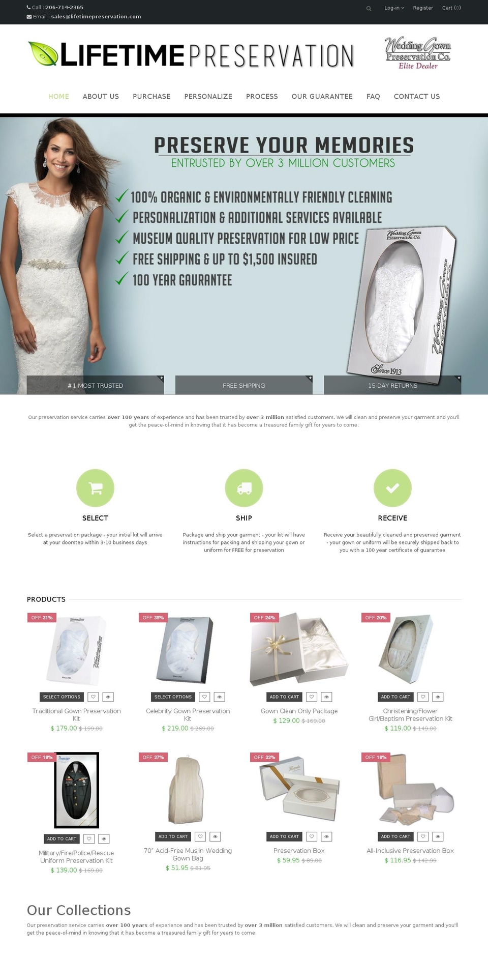 rt-queen2-v1-0-5 Shopify theme site example lifetimepreservation.com