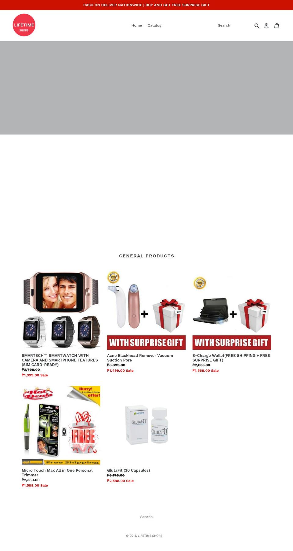 lifetimeshops.com shopify website screenshot