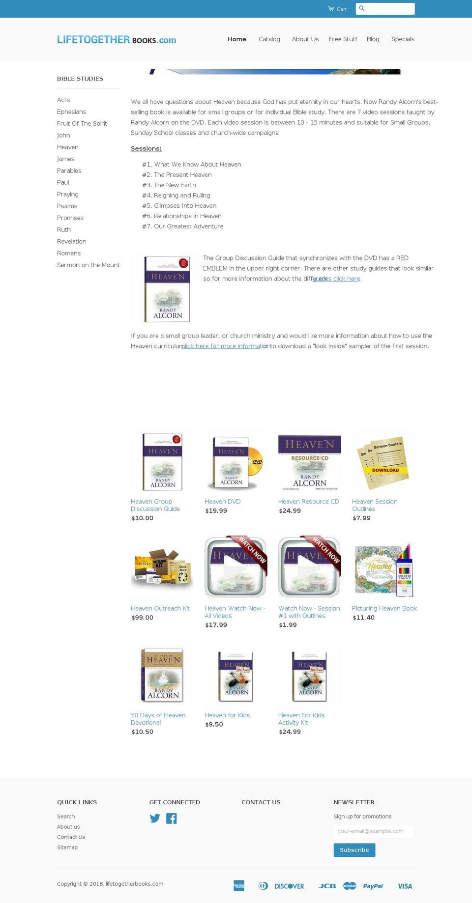 lifetogetherbooks.com — Shopify storefront screenshot