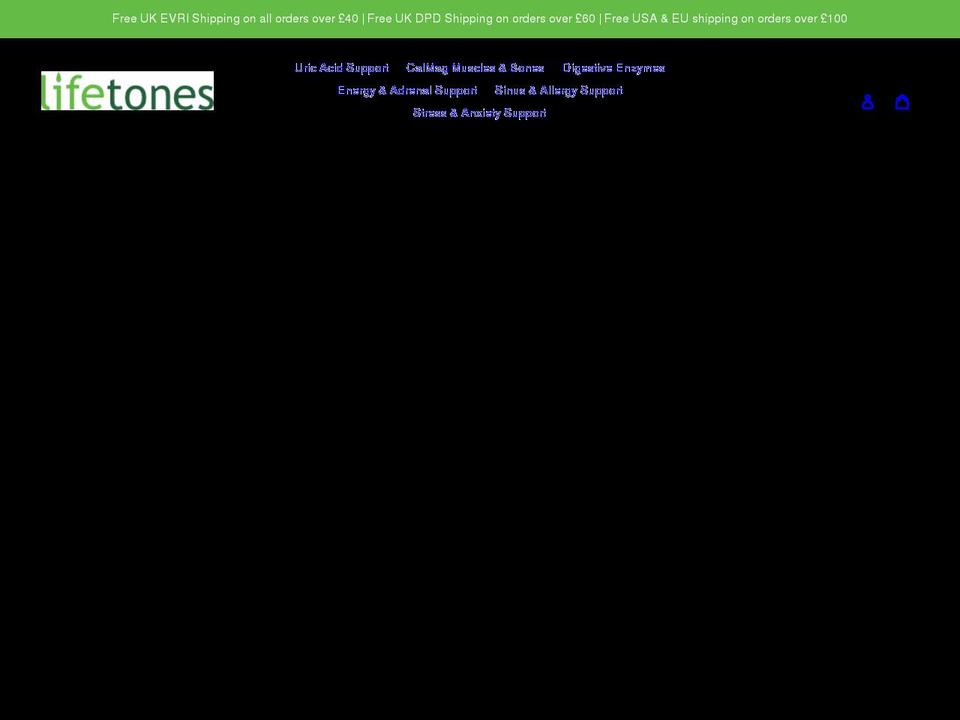 lifetones.co.uk shopify website screenshot